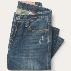 1014 Fit Destructed Dark Wash Jeans