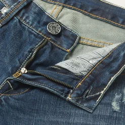1014 Fit Destructed Dark Wash Jeans