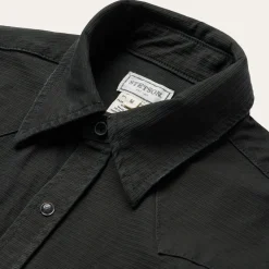 Charcoal Corded Denim Shirt