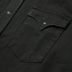 Charcoal Corded Denim Shirt