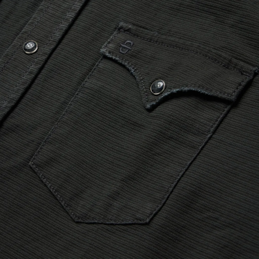 Charcoal Corded Denim Shirt