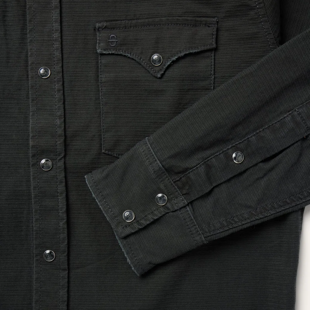 Charcoal Corded Denim Shirt
