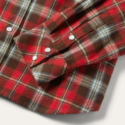 Classic Western Flannel Shirt in Red
