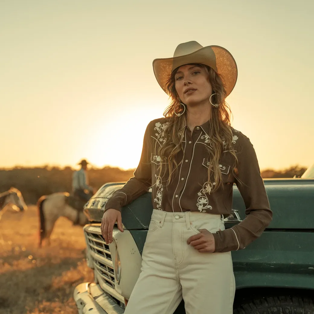 Classic Western Snap Blouse