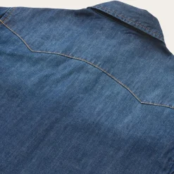 Dark Denim Snap Front Shirt