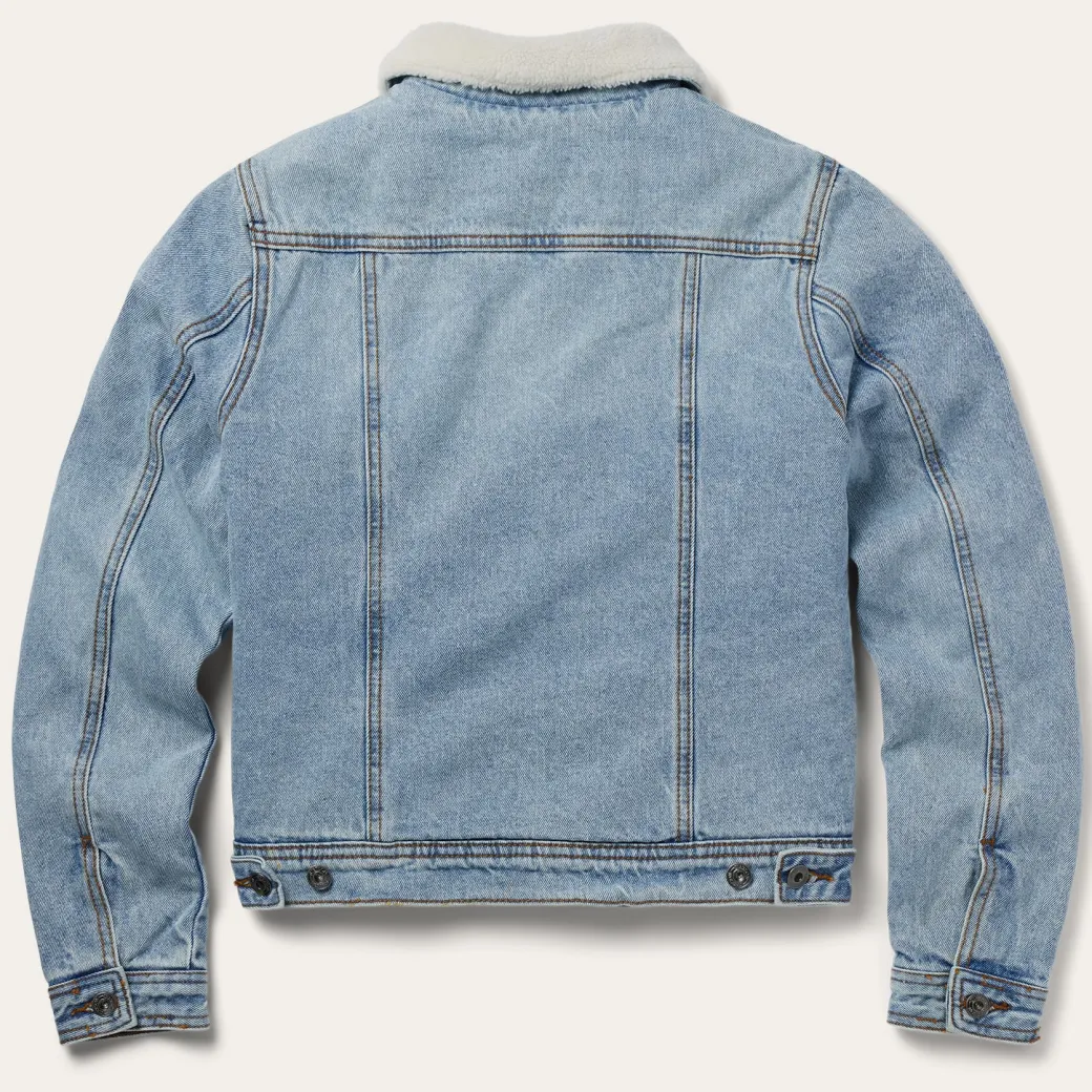 Denim Sherpa Lined Jacket