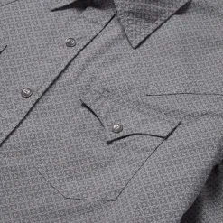 Diamond Print Western Shirt