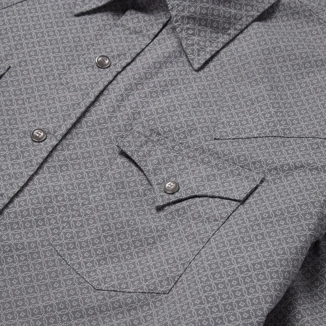 Diamond Print Western Shirt