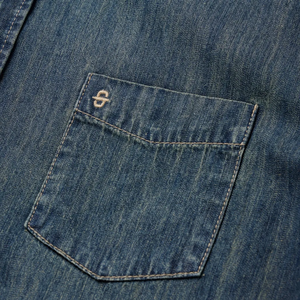 Dirty Denim Western Shirt