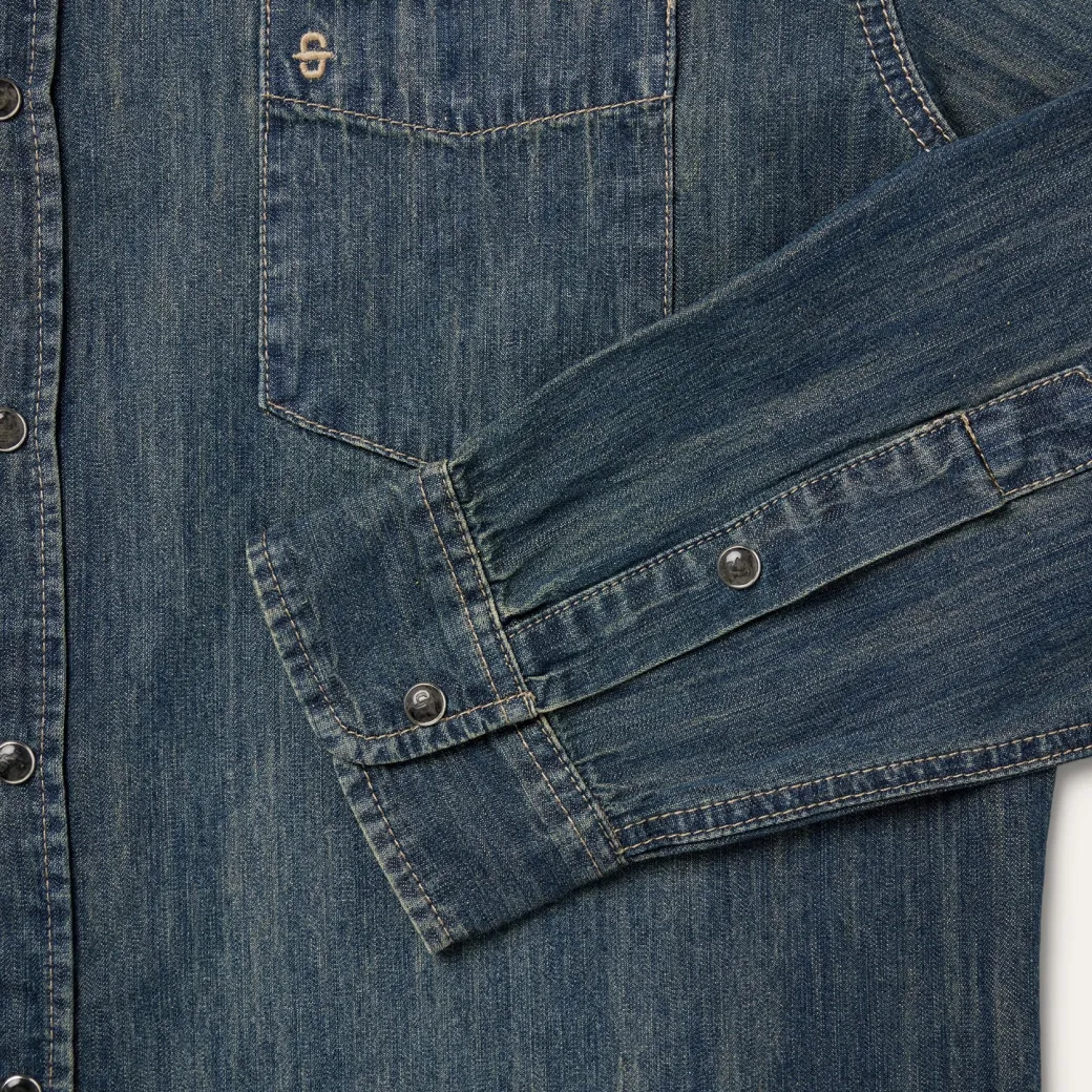 Dirty Denim Western Shirt