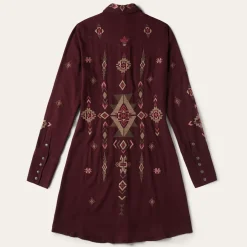 Embroidered Shirt Dress
