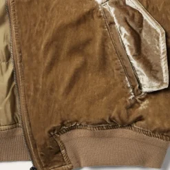 Embroidered Velvet Bomber Jacket