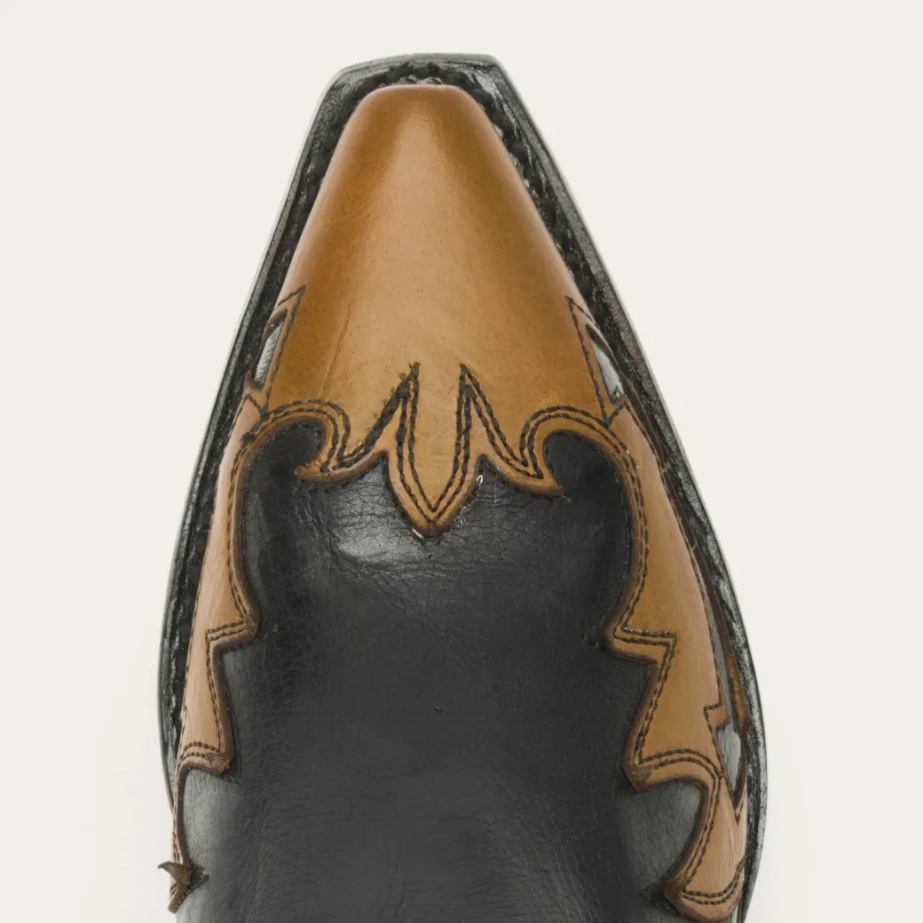 Faye Cowgirl Horse Underlay Leather Boot