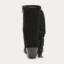 Halle Suede Fringe Side Zip Boot