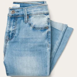 High Waist Flare Crop Jean