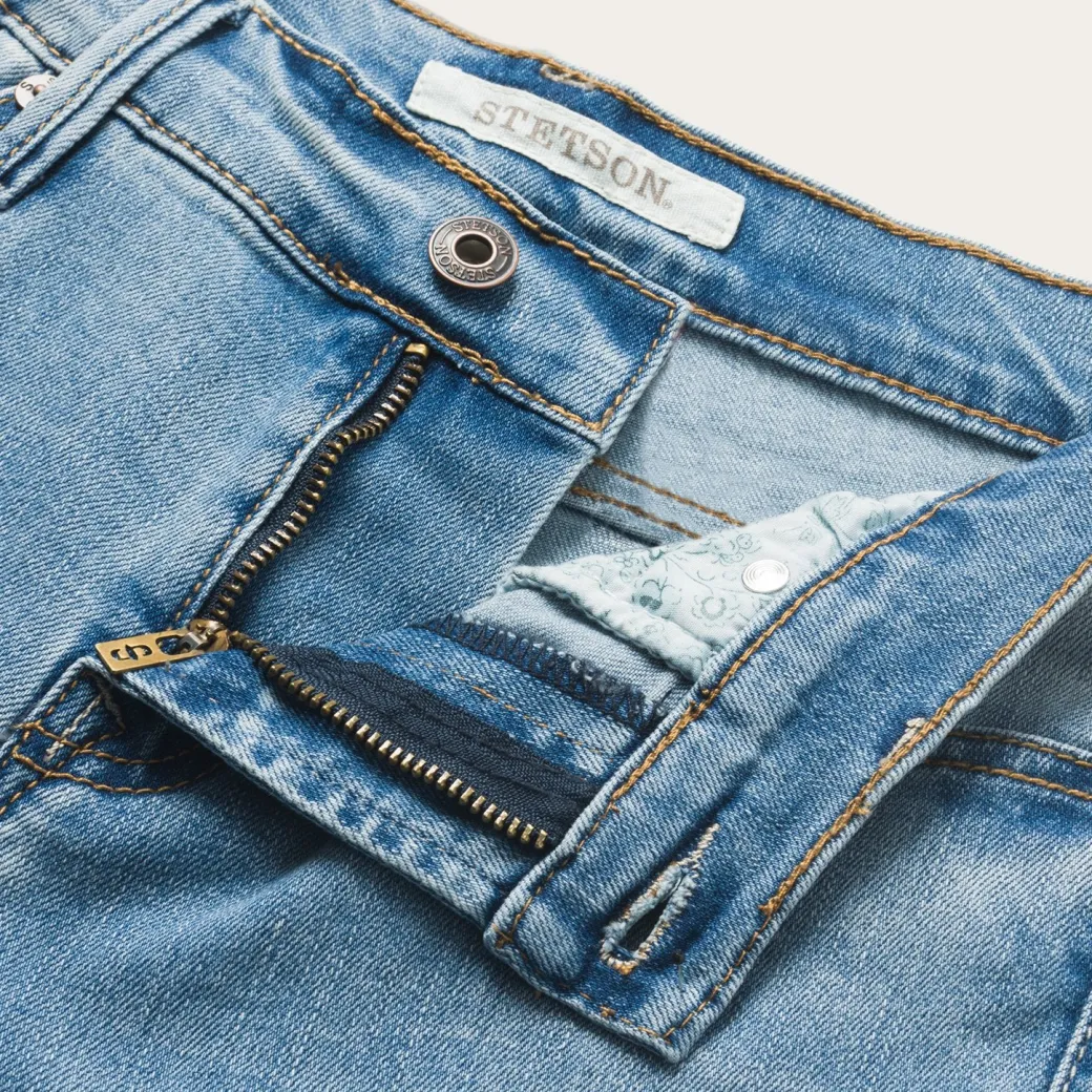High Waist Flare Crop Jean