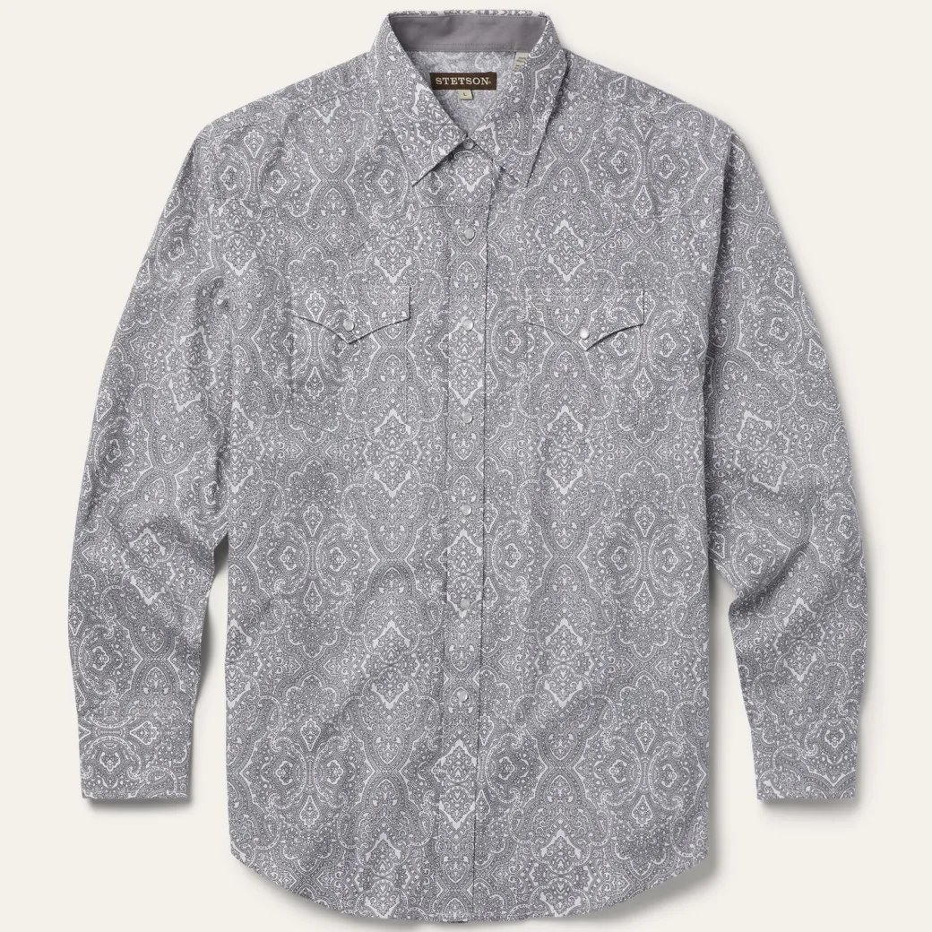 Highland Paisley Snap-Front Shirt