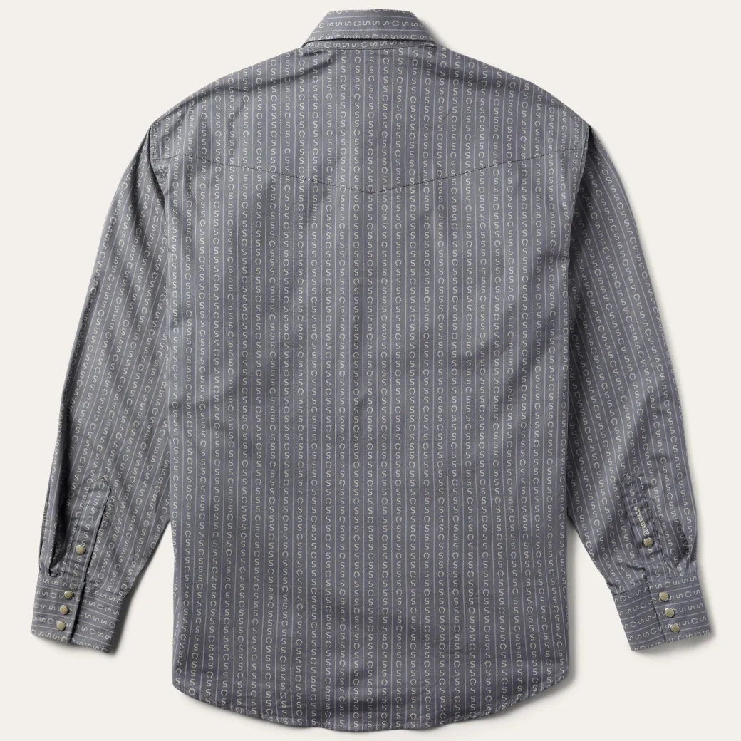 Horseshoe Stripe Print Shirt