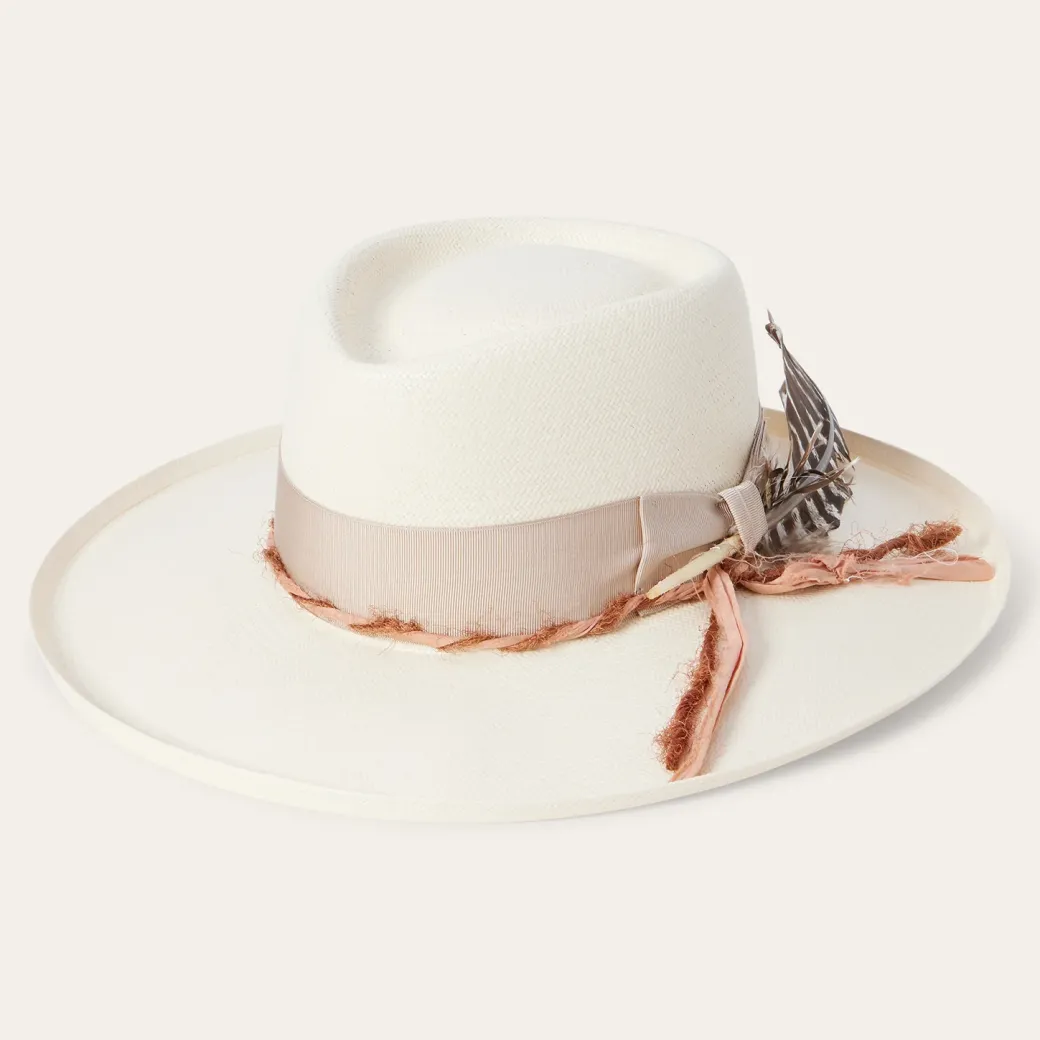 Kings Row Shantung Straw Fedora