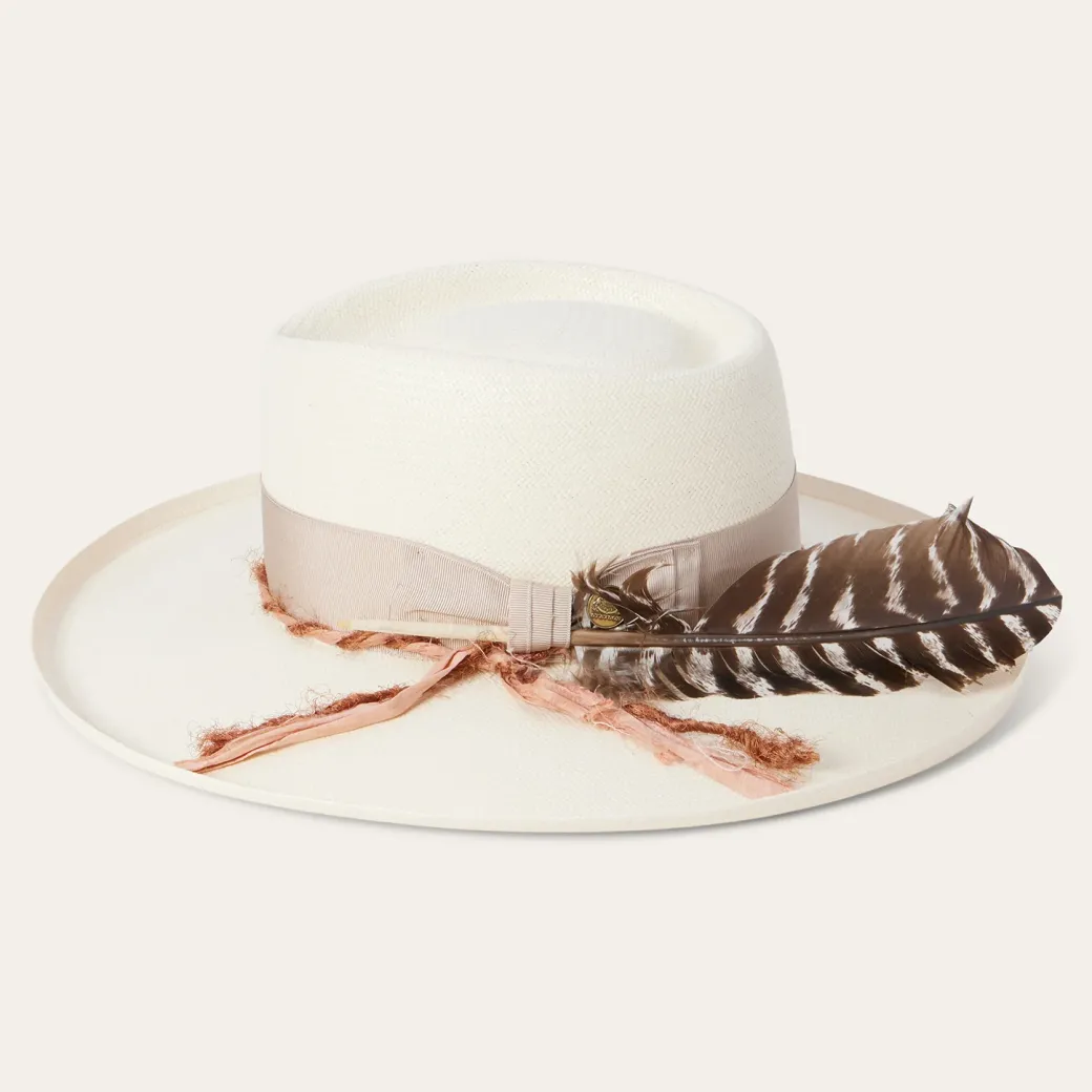 Kings Row Shantung Straw Fedora