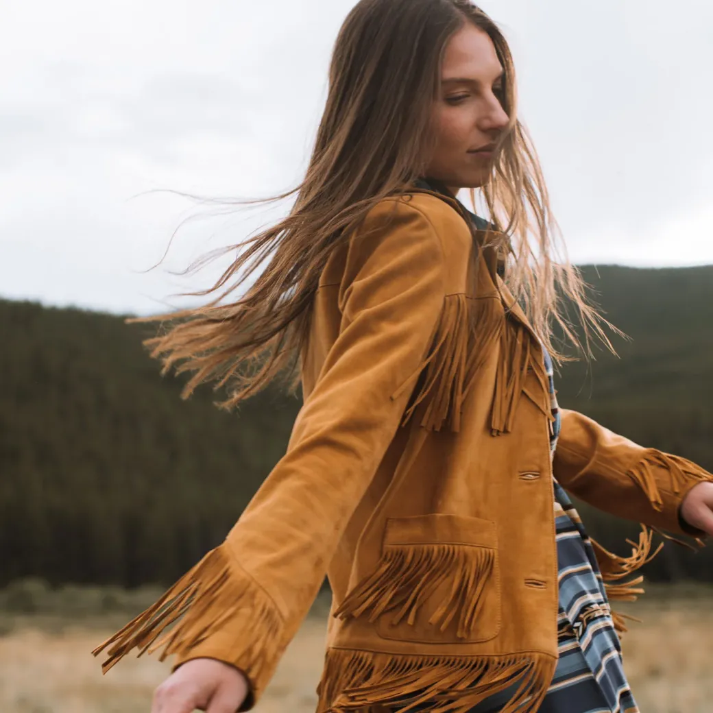 Lamb Suede Fringed Jacket