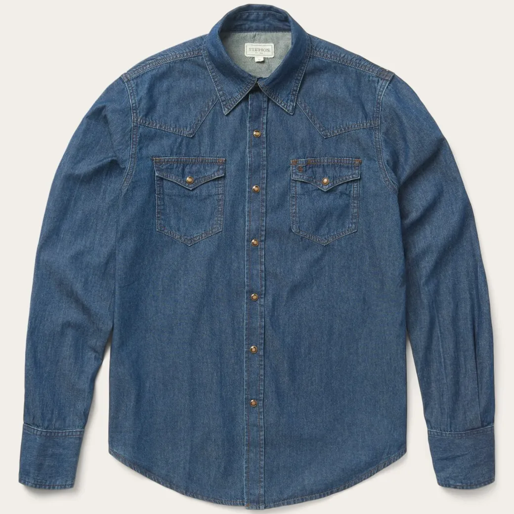 Modern Denim Western Shirt