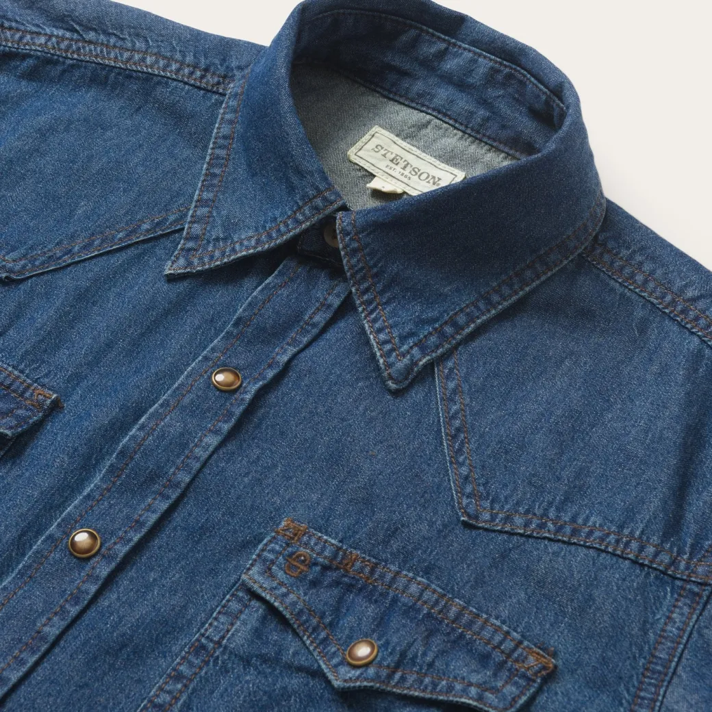 Modern Denim Western Shirt