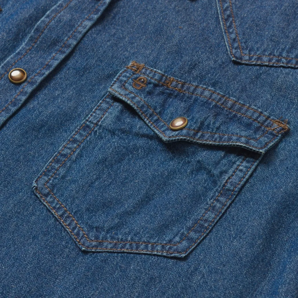 Modern Denim Western Shirt