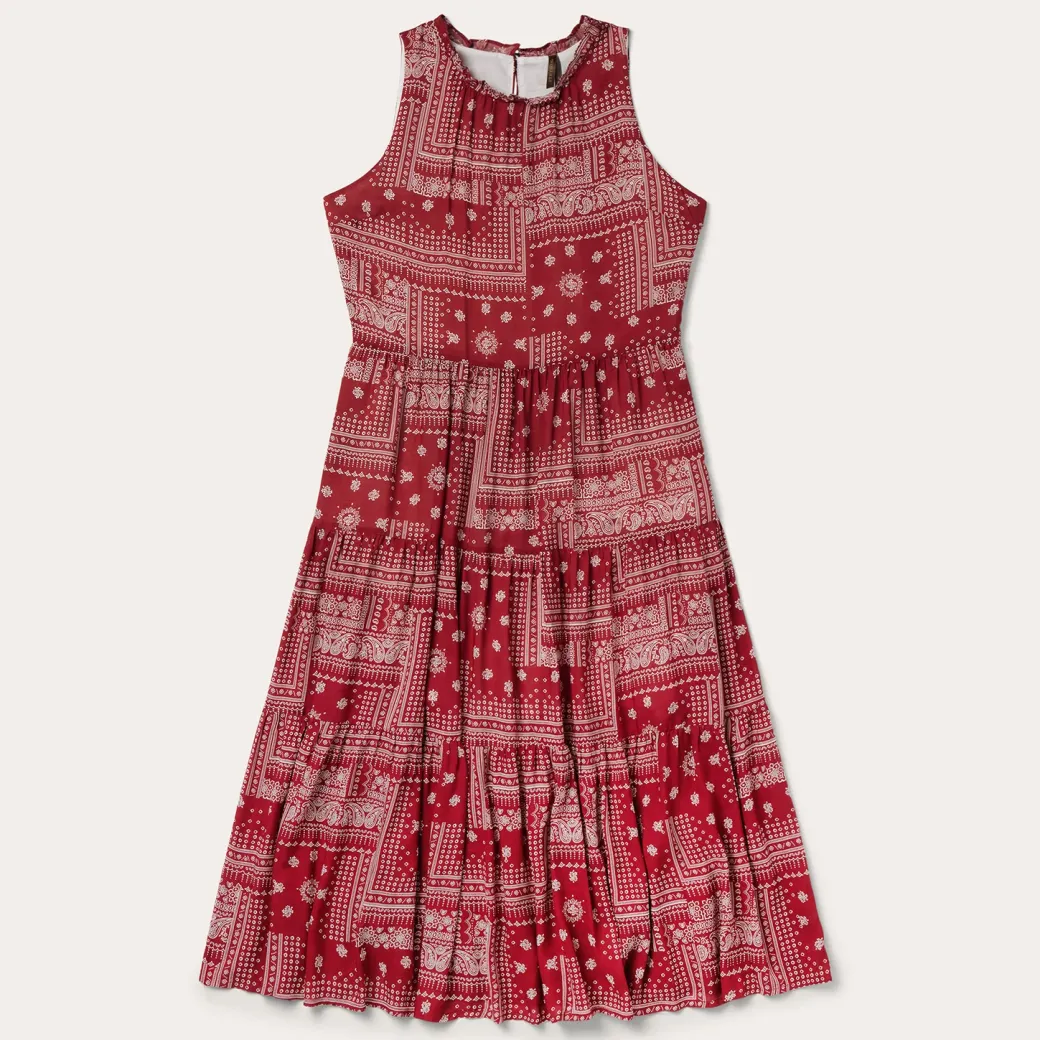 Red Bandana Patchwork Dress