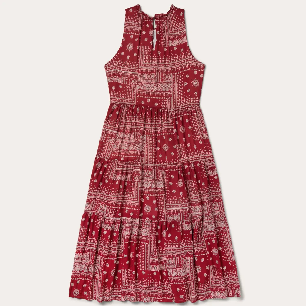 Red Bandana Patchwork Dress