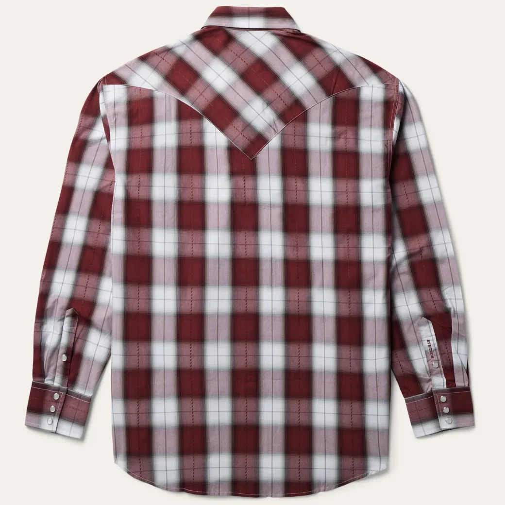 Shadow Plaid Western Shirt