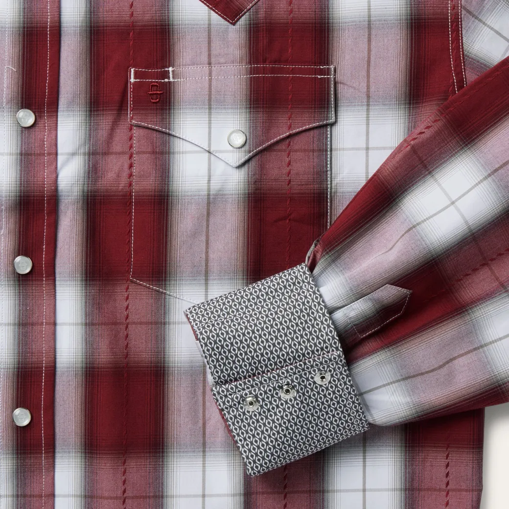 Shadow Plaid Western Shirt