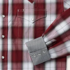 Shadow Plaid Western Shirt