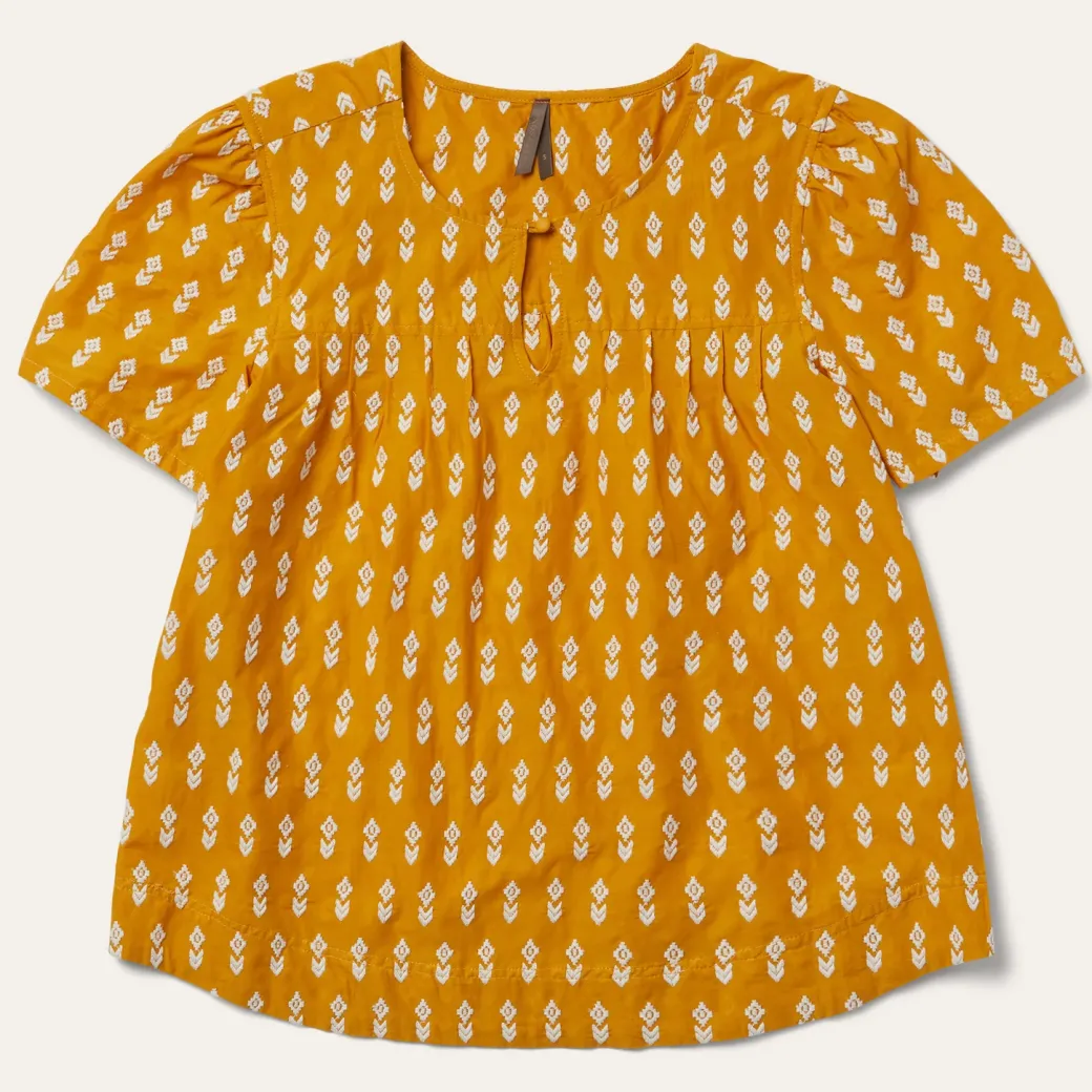 Short-Sleeved Aztec Blouse