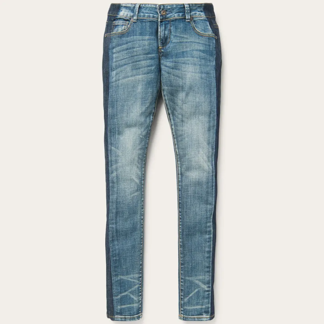 Skinny Fit Stripe Leg Jean