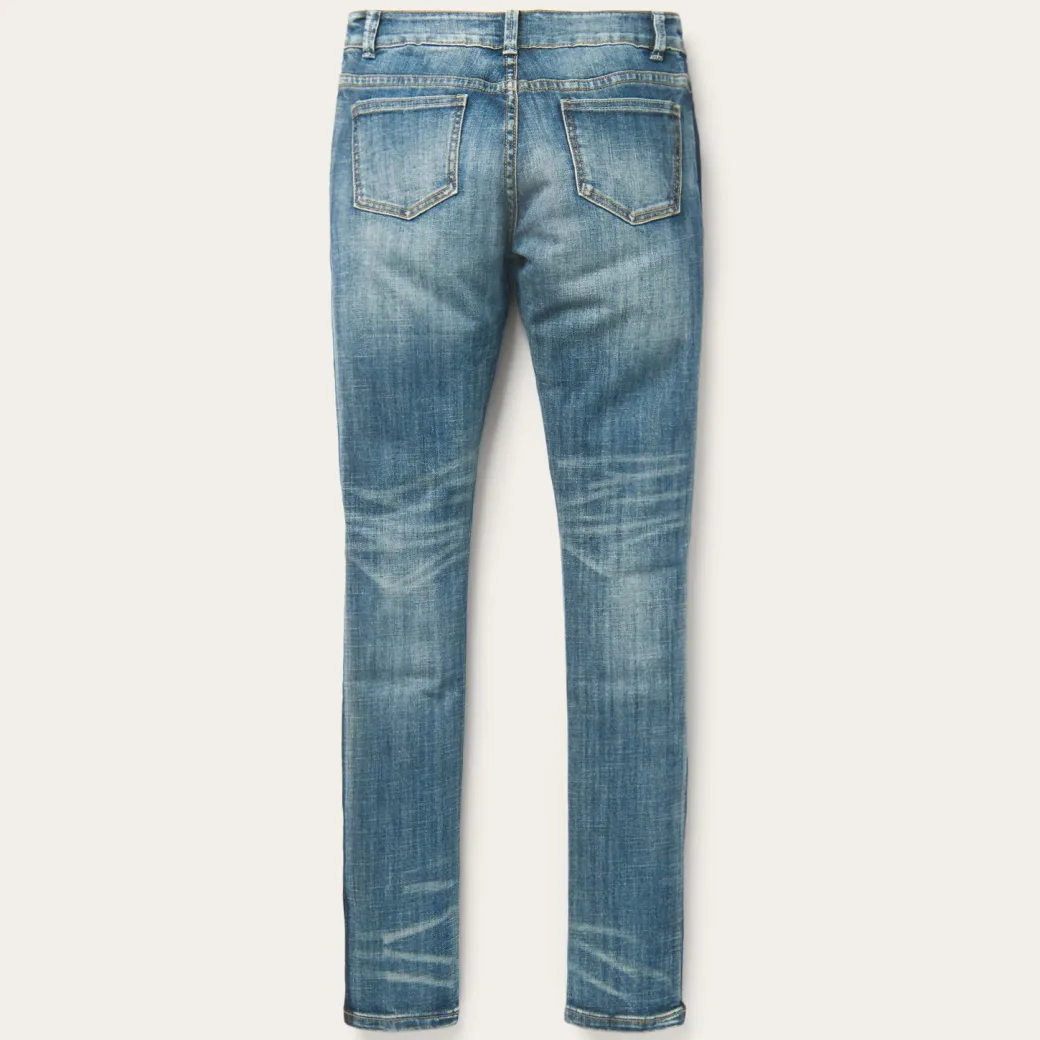 Skinny Fit Stripe Leg Jean