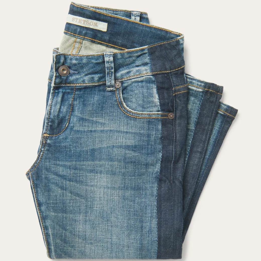 Skinny Fit Stripe Leg Jean