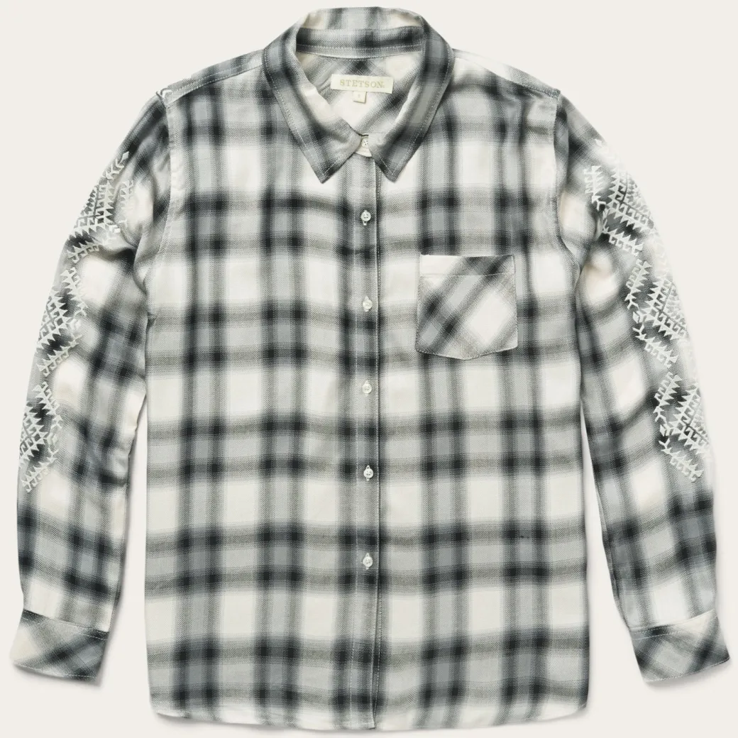 Smokey Ombre Plaid Shirt