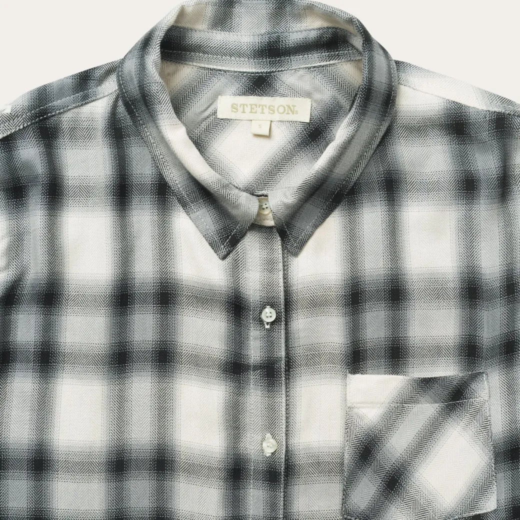 Smokey Ombre Plaid Shirt