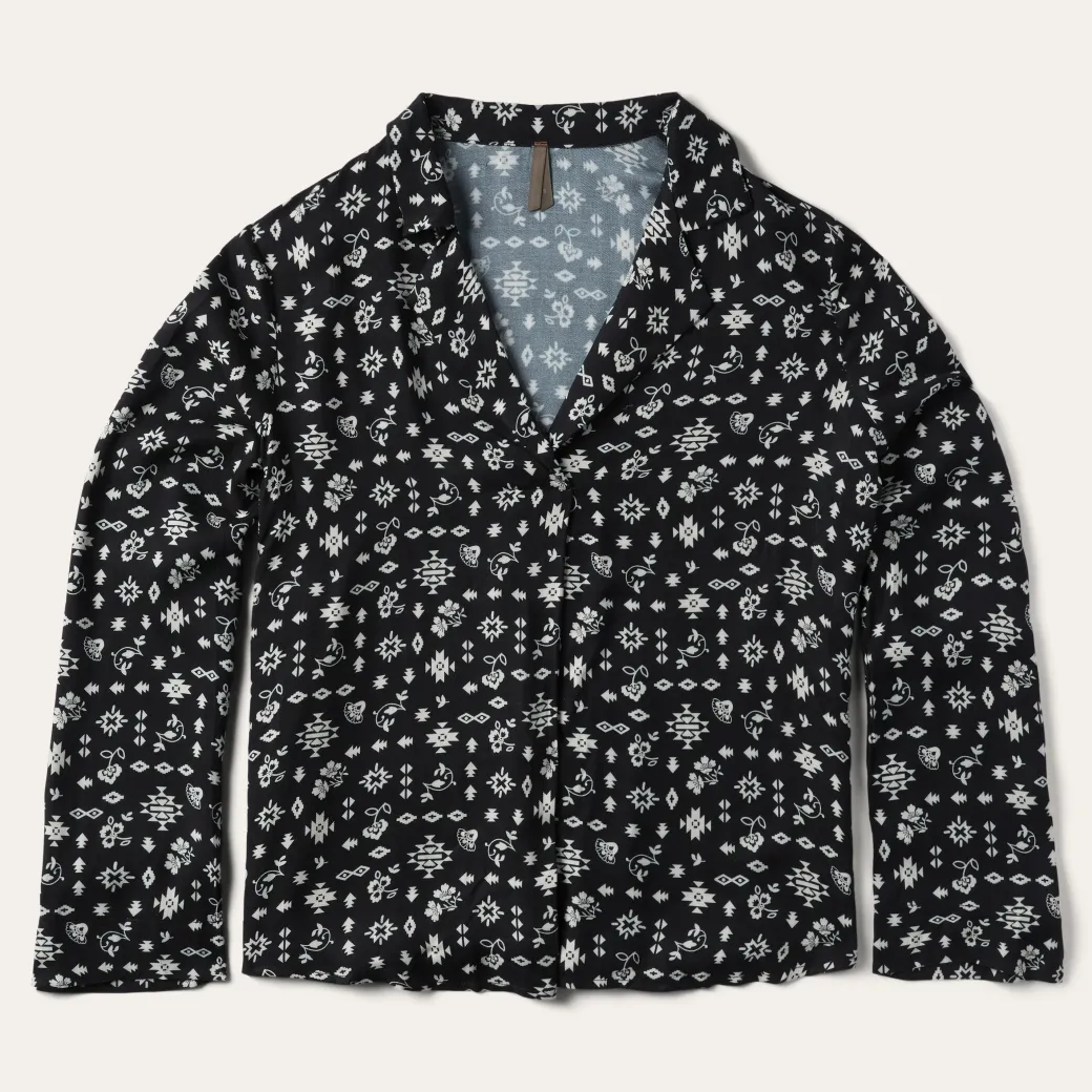 Southwestern Ditzy Print Blouse