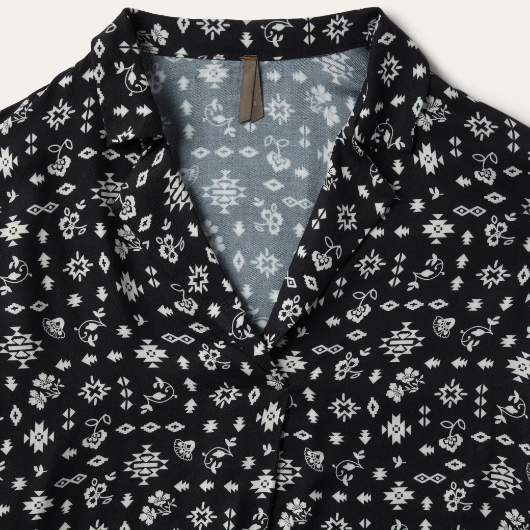 Southwestern Ditzy Print Blouse