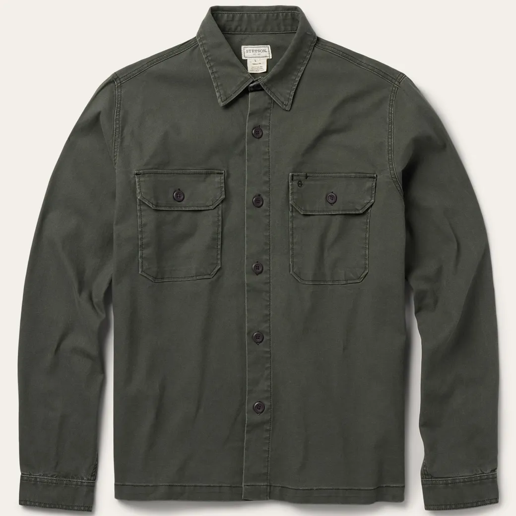 Stretch Canvas Jac-Shirt