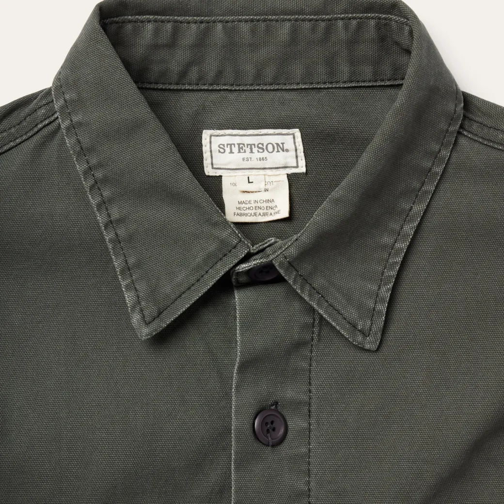 Stretch Canvas Jac-Shirt