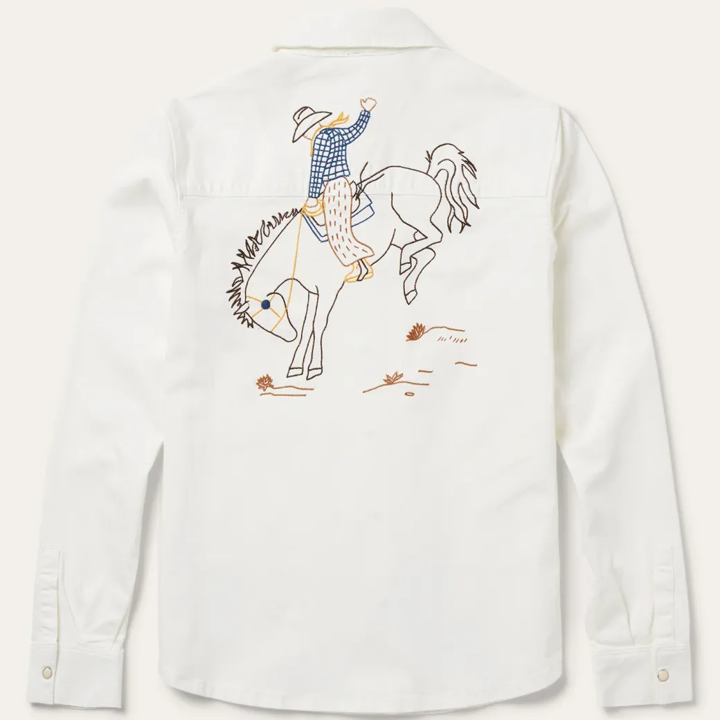 Western Embroidered Denim Shirt