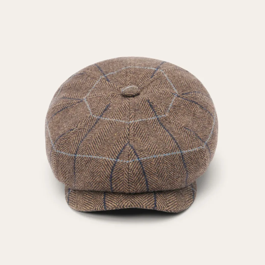 Wool Herringbone Hatteras Cap