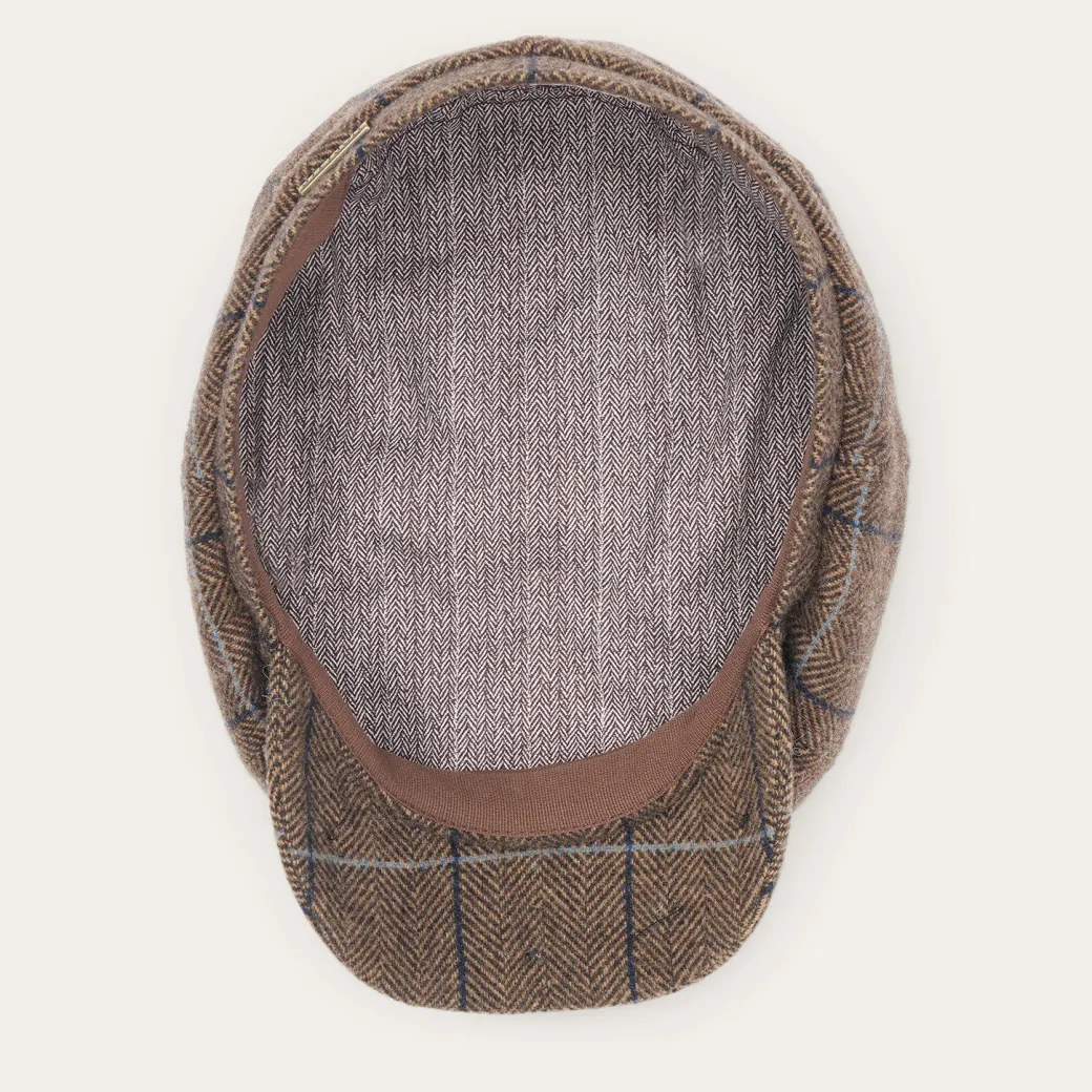 Wool Herringbone Hatteras Cap
